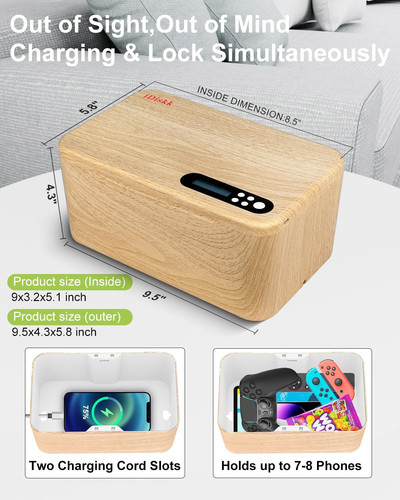 Idiskk safe timed lock box - idiskk,