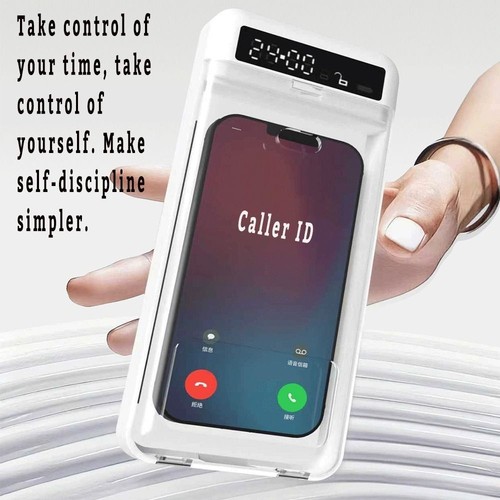 Portable phone lock box with - phone,